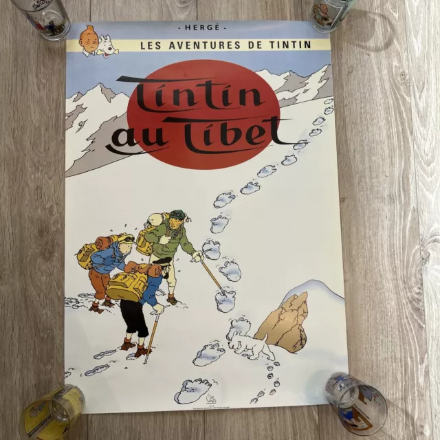 Affiche Poster Tintin Au Tibet CV 19 Hergé Moulinsart