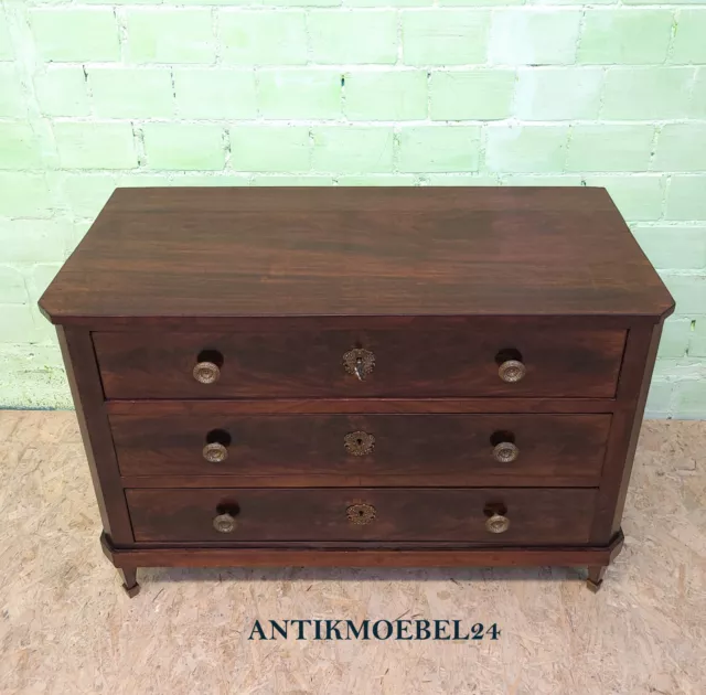 ANTIK! Kommode restauriert Biedermeier Empire um 1820 Mahagoni