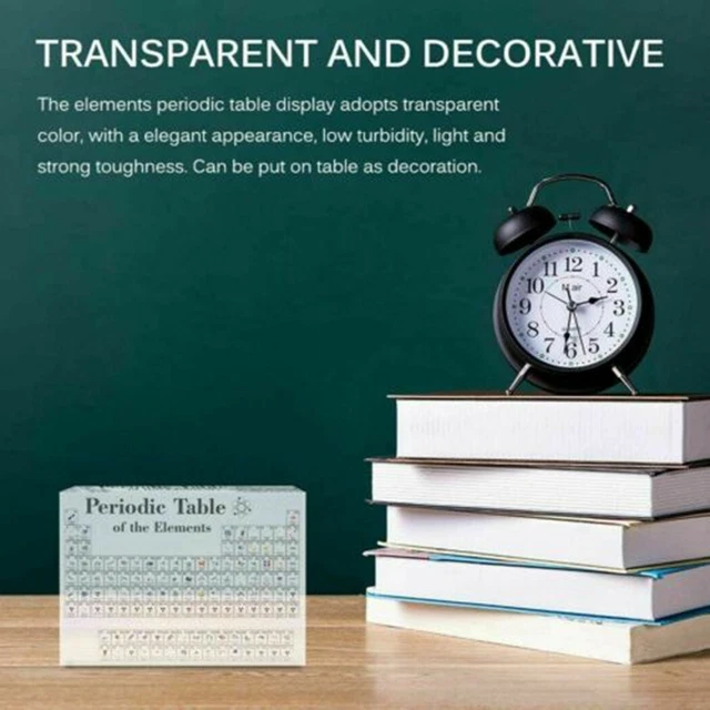 Tavola Periodica Elementi In Acrilico - Display Con Base LED, 150x114mm, Didattico E Decorativo - Foto 7