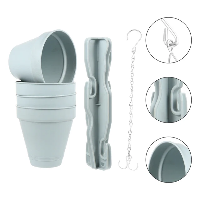 4pcs Wand Hängen Töpfe Indoor-Anlage Korb Bonsai Blumentopf Wand Hängen Pflanzer