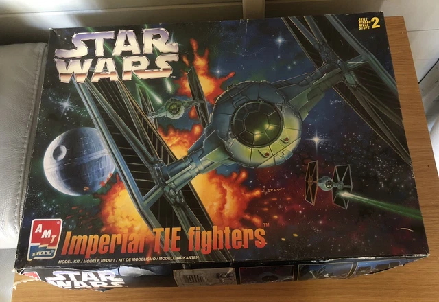 AMT ERTL STAR Wars Imperial TIE Fighters Model Kit 8438 1:51 New Open ...