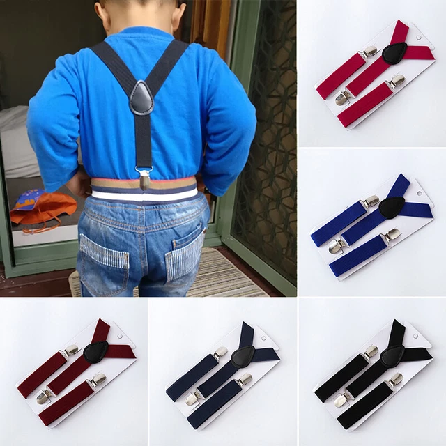 Elastic Children Baby Boy Girls Kids Suspenders Clip-on Y-Back Braces Belt Strap