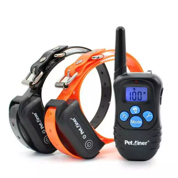 Petrainer Dog-Training Shock Collar with Remote Rechargeable E Collar for 2 Dogs