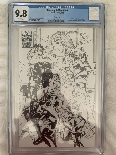 UNCANNY X-MEN #500 CGC 9.8 WP Limited Sketch Variant Terry Dodson top grade