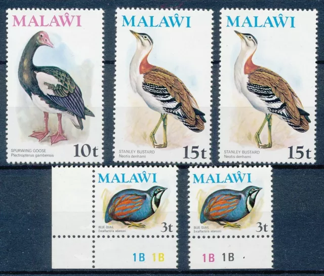 [BIN16646] Malawi 1975 Birds good lot of stamps very fine MNH