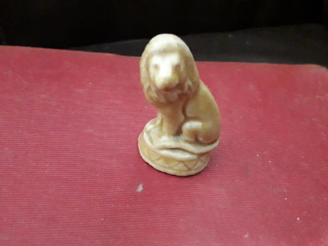 Wade Whimsies Zirkustiere Löwe rote Rose Tee Porzellan Figur 1970er