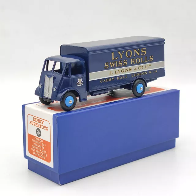 Atlas Dinky Toys 514 Supertoys GUY Van LYONS SWISS ROLLS Truck Diecast Models