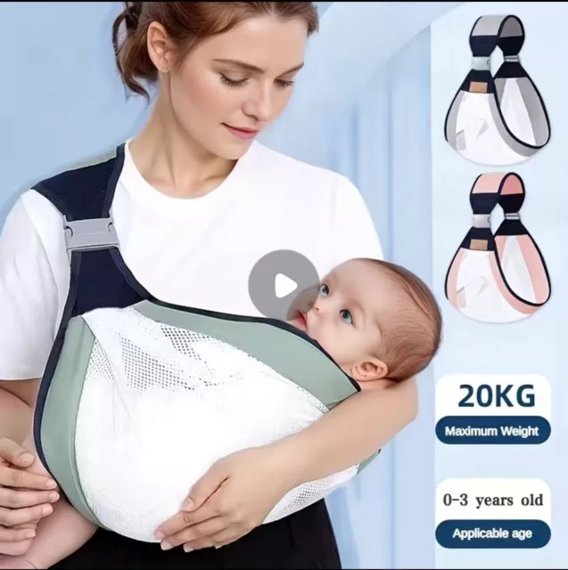 Funda de lona de malla para Recién Nacido portabebés doble uso soporte para bebés