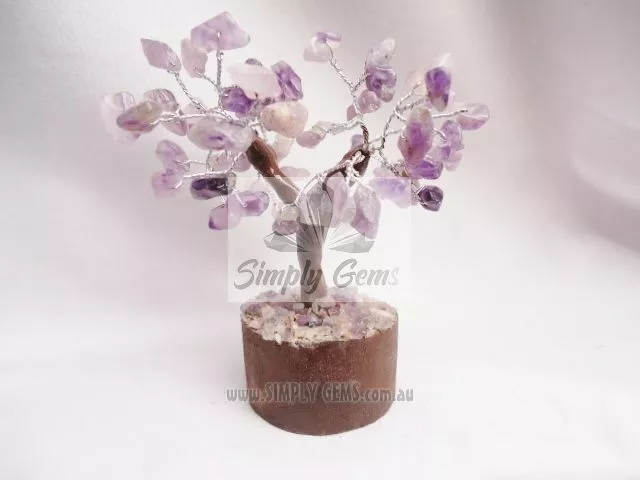S M LRG Various Natural Gemstone Crystal Chip Bonsai Tree Wire Feng Shui New Age