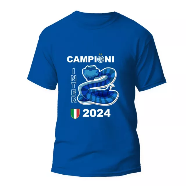 T-shirt - Inter Campioni d'Italia celebrativa scudetto 2024 adulti e bambini