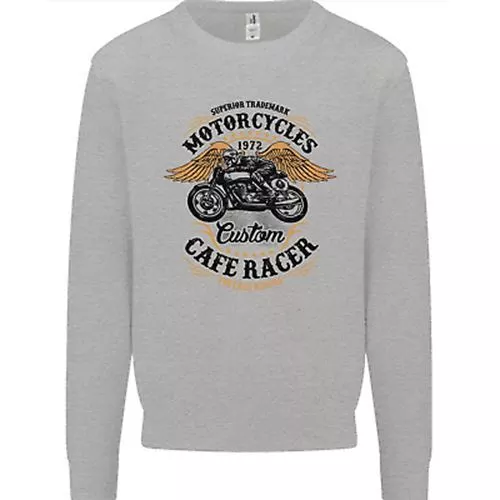 Biker Custom Cafe Racer Motorbike Mens Sweatshirt Jumper
