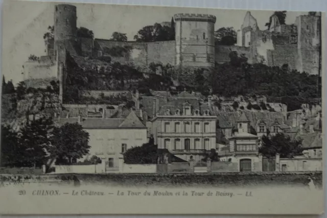 Chinon 37 CPA The Castle La Tour of / Mill and De Boissy Good Condition