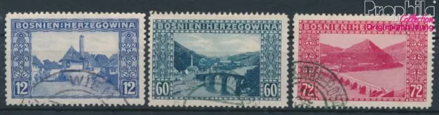 österr.-bosnie-herzeg. 61-63 (complète edition) oblitéré 1910 Vues (10115366