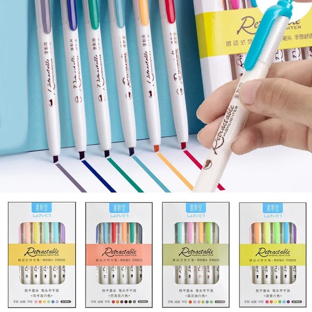 Stylo de couleur Points clés Marqueurs Ensemble de stylos à surligneur