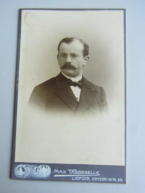 CdV-Foto um 1905: MISSIONAR Wilhelm Hilgner (geb. 1873), Leipziger Mission