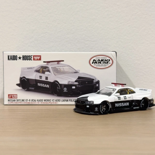 MINIGT 街道ハウス GT-R (R34) Brazil Kaido House x Mini GT 1:64 Nissan GT-R R34 Kaido Works V2