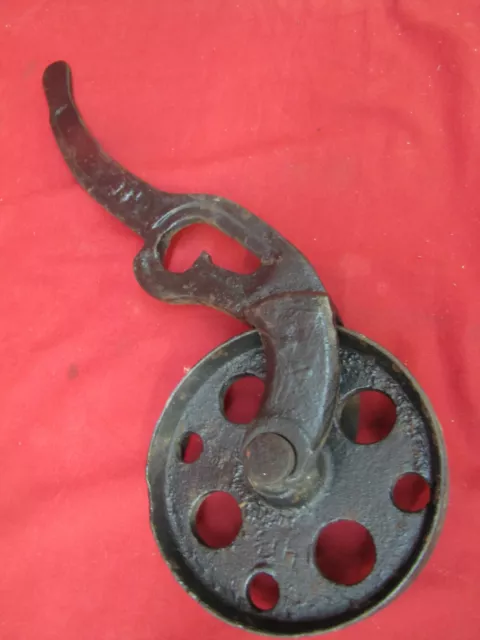 Antique Myers & Bro Cast Iron Hardware Hanger Barn Door Sliding Door Roller 7