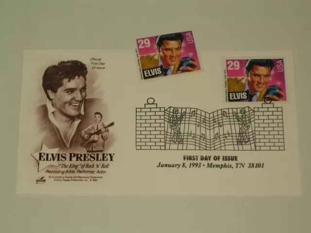 Ersttagsbrief  Elvis Presley - The King Of Rock' n' Roll  (1993 USA)..mit extra