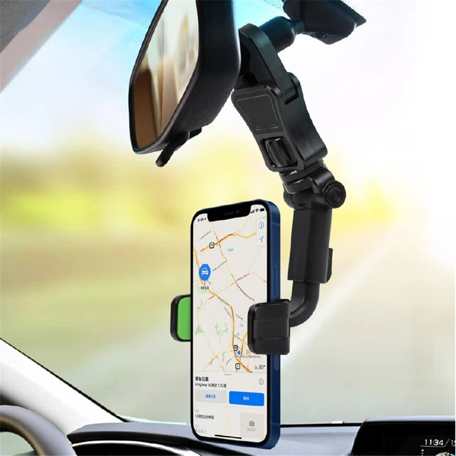 360 degrés Support de téléphone de voiture Support Rétroviseur Montage