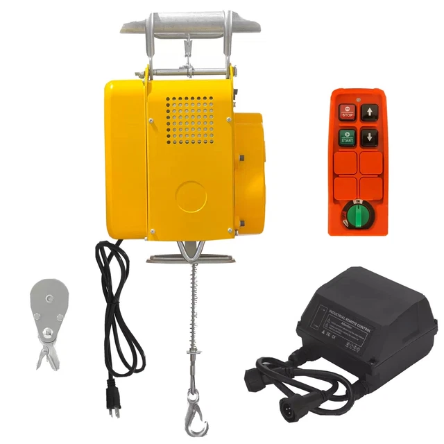 1/2 Ton Scaffolding Electric Wire Rope Hoist with Wireless Remote Control