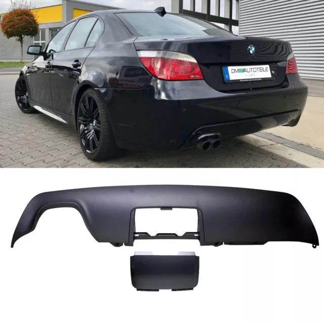 Diffusor +Klappe passt für BMW E60 E61 M Stoßstange mit Anhängerkupplung 03-10 2