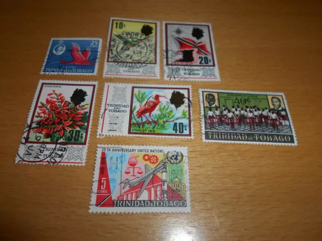 Trinidad und Tobago 1960,1969,1970 Michelnummern 181,232,235XII,237XII,238XI,263