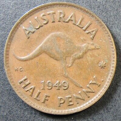 Australia 1949 1/2 Penny VF+ (#1552)