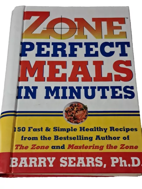 COOKBOOK ZONE-PERFECT MEALS in MINUTES by BARRY SEARS  1997  262 PAGES