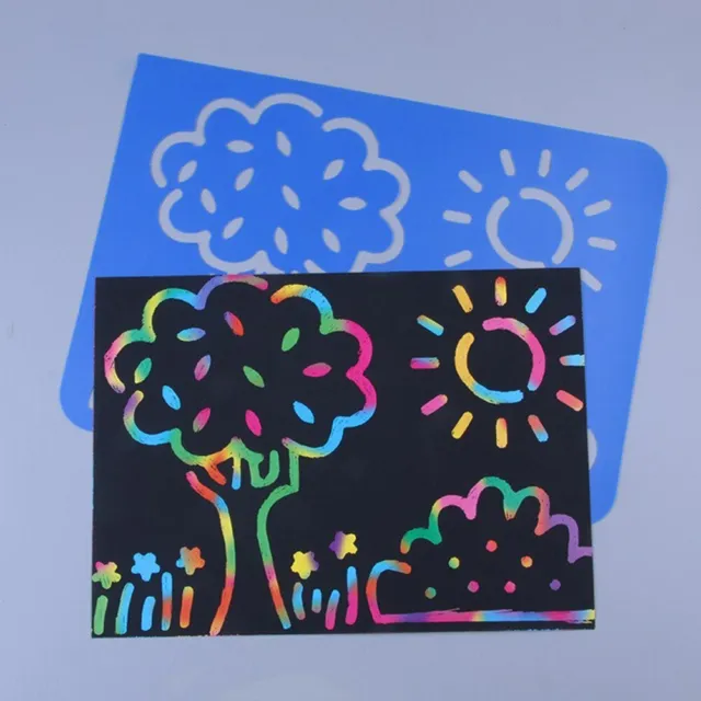 Classroom Fun and Learning Scratch Paper Set for Preschool Art Supplies