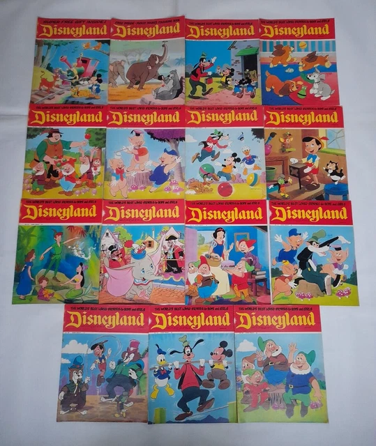 DISNEYLAND VINTAGE WALT Disney Magazine Joblot/Bundle x 15 (1973) £22.