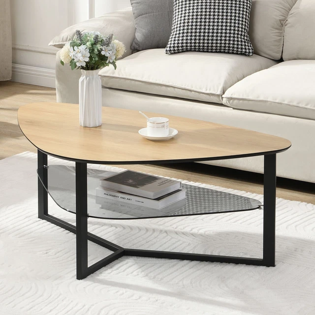 Table Basse En Verre Fiam Sigmy - Transparent 55x45cm - Design Italien Occasion