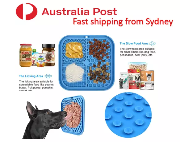 Large Size Dog Pet Lick Mat Pad Anti-Anxiety Boredom Buster Treat Slow Feeder AU