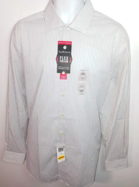 Van Heusen - Flex Collar - Dress Shirt - Size: 17.5 - 34/35 - New With Tags