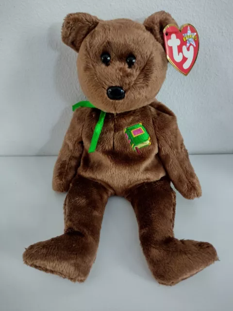 TY Beanie Babies 'William' (Shakespeare) Bear. Closed book. New with tags. Mint.