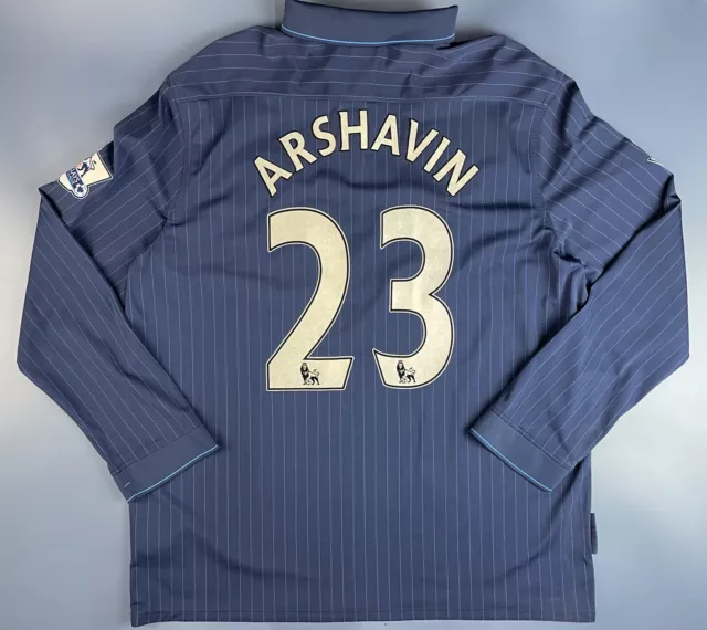 Arsenal 2009/2010 Away Football Long Sleeve #23 Arshavin Shirt Size 3Xl Adult