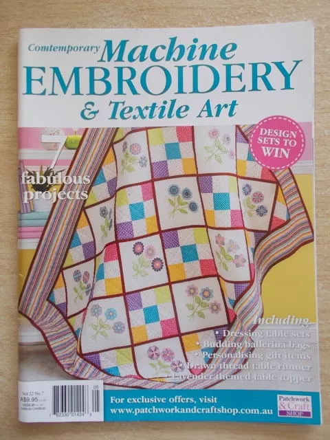 Machine Embroidery & Textile Art Vol 22 #7~Quilt~Ballerina~Quilting In The Round