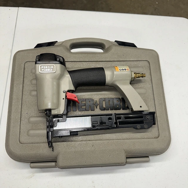 PORTER CABLE NS100A 1/4" Narrow Crown Stapler Pneumatic Staple Gun 34.