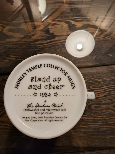 Danbury Mint SHIRLEY TEMPLE Collector Coffee Mug Cup 1934 Stand Up And Cheer