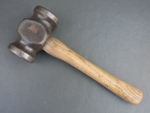 Vintage 2 1/4lb Schmiede Rundungsdrehhammer Werkzeug