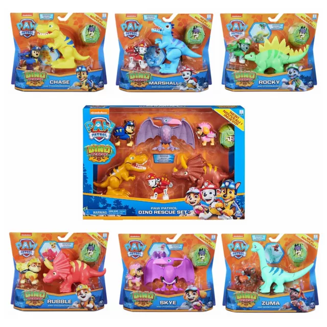 PAW Patrol Dino Rescue Hero Pup & Dinosaur Sets *Choose Your Favourite Pup*