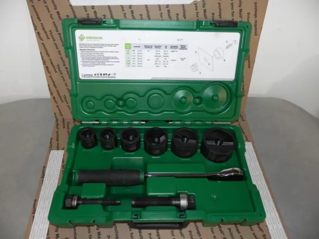 GREENLEE 7238SB knockout Kit with Ratchet Slug buster 1/2 to 2" conduit W. case