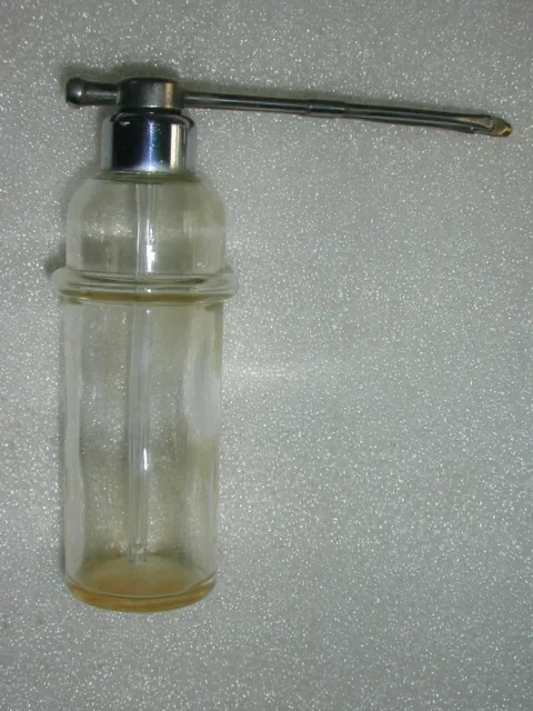Antique DeVilbiss #62 Dental / Medical Dental Clear Glass Spray Bottle Excellent