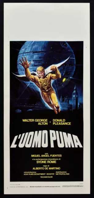 Cartel L'Hombre Puma Alton Pleasance Fuentes Rome De Martino B66