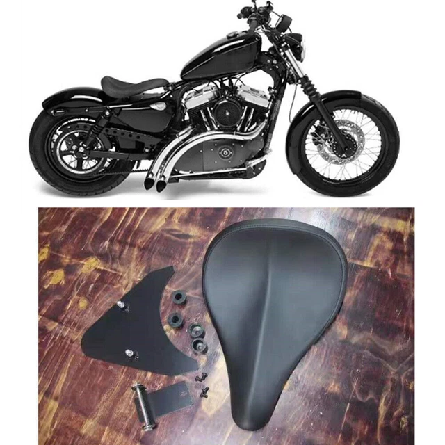 For Harley Davidson Sportster Motorcycle Seat Cover Kit w/o Hole Black 1 Set DA
