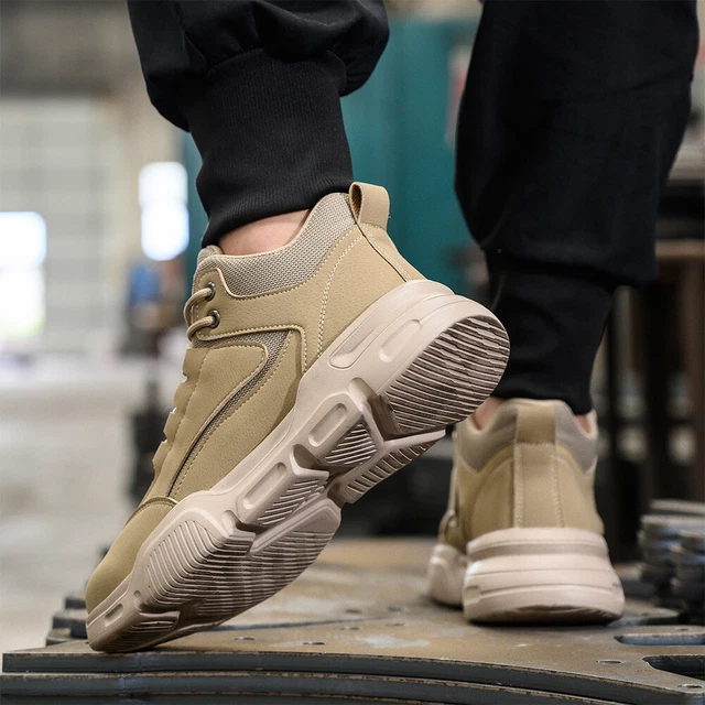 STEEL TOE BOOTS Slip Resistant Work Boots Comfortable Safety Boots for