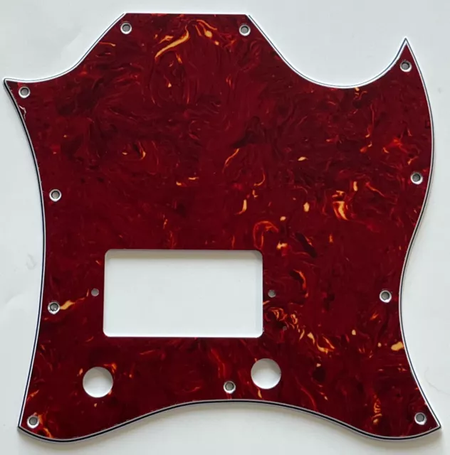 For Fit Gibson SG Standard Single Humbucker Guitar Pickguard 4 Ply Red Tortoise