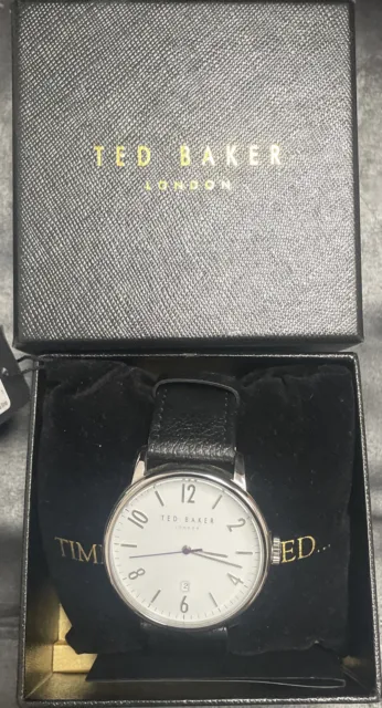 Ted Baker London TE10030650 "Daniel" Black Leather Strap Men's Classic Watch 2