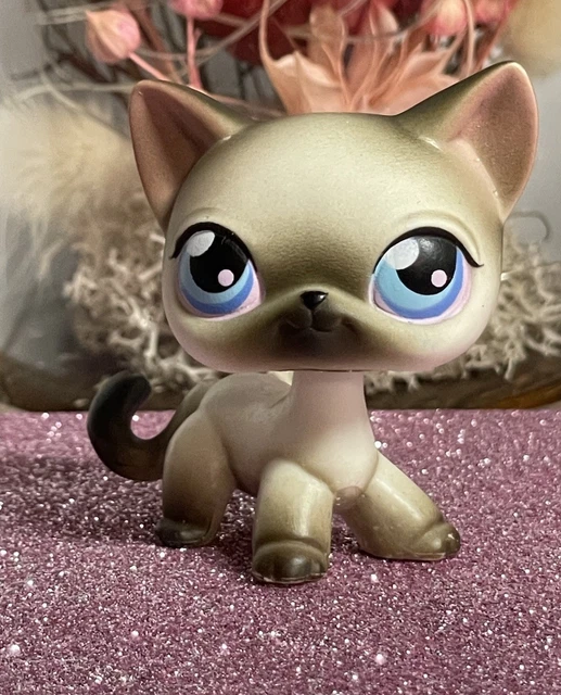 Figurine Littlest Pet Shop Hasbro – Chat Européen – Puzzle – Authentique – Occasion