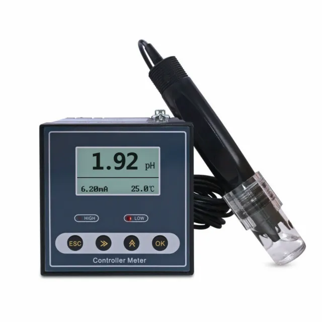 Online pH Meter Digital Industrial pH Controller Tester Water Auqlity Monitor