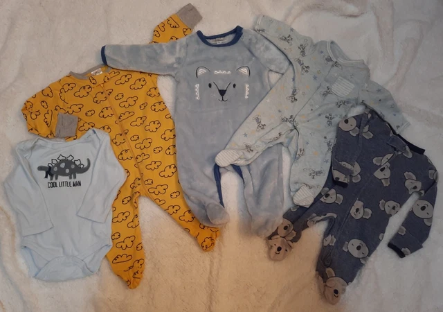 BABY NB, 0-3 Months 3-6months Boys Clothing Lot 5+ Piece wholesale bulk infant